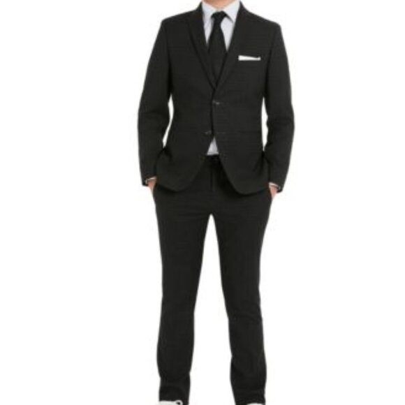 Michael Kors Big Boys 2 Piece Slim Fit Stretch Suit - Gray - Picture 1 of 13